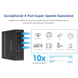 PremiumCord 4-port USB 3.0 extender po Cat5/Cat5e/Cat6 do 100m