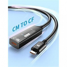 PremiumCord USB-C 3.2 Gen 2 repeater a prodlužovací kabel Male-Female, 10Gbps Aluminium 5m