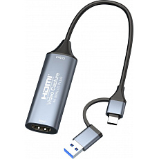 PremiumCord 4K@60Hz HDMI capture/grabber pro záznam Video/Audio signálu do počítače s konektorem USB3.0 a USB-C