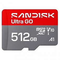 SanDisk Ultra GO microSDHC UHS-I Card 512GB MicroSD 190MB/s Read Full HD video
