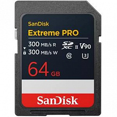 SanDisk Extreme PRO, 64GB SD UHS-II (V90)
