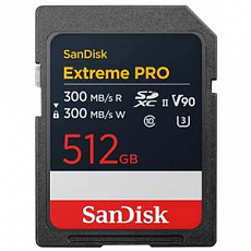 SanDisk Extreme PRO, 512GB SD UHS-II (V90)