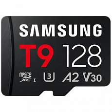 Samsung T9/Micro SDXC/128GB/UHS-I U3 / Class 10/+ Adaptér/Černá + Adaptér
