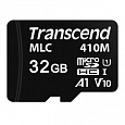Transcend 32GB microSDHC410M UHS-I U1 (Class 10) A1 V10 MLC průmyslová paměťová karta (bez adaptéru)