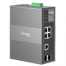 TP-Link IES206GPP Omada 6portový gigabitový průmyslový Easy Managed Switch s 3 porty PoE+ a 1 portem PoE++