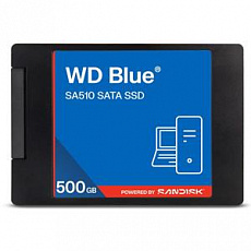 WD BLUE SSD 3D NAND WDS500G5B0A 500GB SA510 SATA/600, (R:560, W:510MB/s), 2.5"
