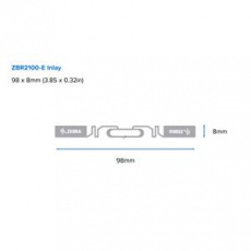 Zebra Label, Paper, 102x152mm; Direct Thermal, Z-PERFORM 1000D, Uncoated, Permanent Adhesive, 76mm Core, RFID, 203/Roll, 2/Box