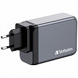 Zdroj 230V/240W/3x USB-C + 1x USB-A (PD3.1, GaN, Quick Changer, PPS, vidlice EU) Verbatim GNC-240