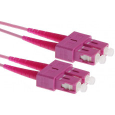 Patch kabel optický duplex SC-SC 50/125 MM, OM4, 2 m