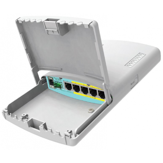 RouterBoard Mikrotik RB960PGS-PB PowerBox Pro 5xGLAN (4x PoE-OUT), Outdoor, nap. adaptér, ROS L4, mont.set