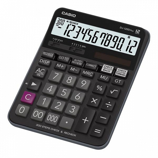 Kalkulačka Casio DJ 120 D PLUS černá Kalkulačka Casio DJ 120 D PLUS černá