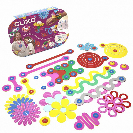 Stavebnice CLIXO Jewelry - magnetická, 28 kusů