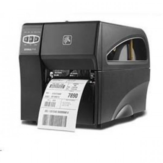 Zebra DT Printer ZT220; 300 dpi, Euro and UK cord, Serial, USB, Int 10/100