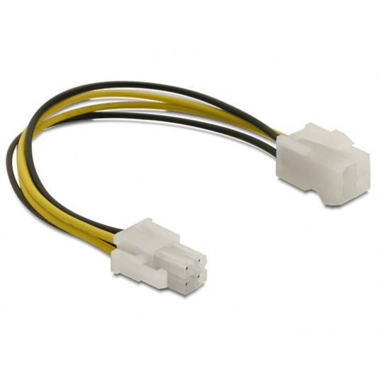Delock prodlužovací napájecí kabel p4 (4-pinový) samec/samice, 15 cm