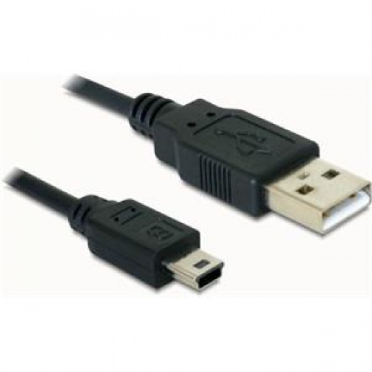 Delock kabel USB 2.0 A-samec > USB mini-B 5-pin samec, 1,5 metru