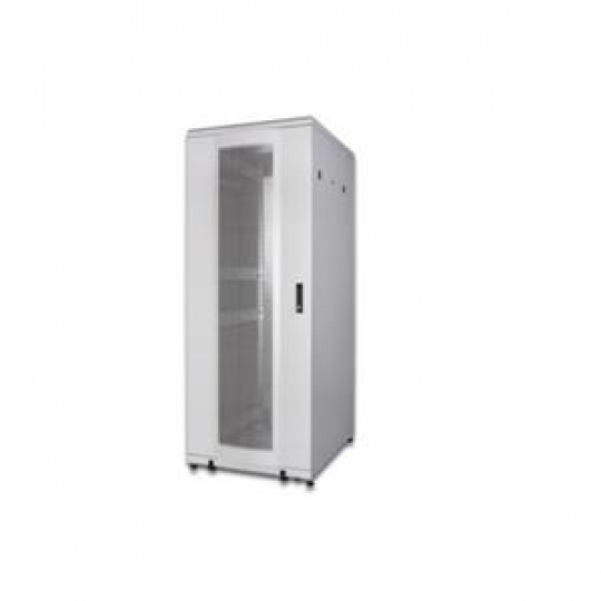 DIGITUS Serverový stojan 42U, Unique Series, dveře z perforované oceli 2050x800x1000 mm, barva šedá (RAL 7035)