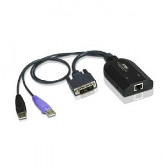 ATEN KA7166-AX DVI USB Virtual Media KVM Adapter WITH SMART CARD READER