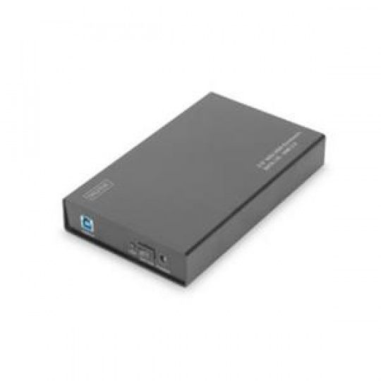 Digitus Externí 3,5 "/ kryt HDD SSD, SATA-III na USB 3.0 s prémiovým hliníkovém pouzdrem