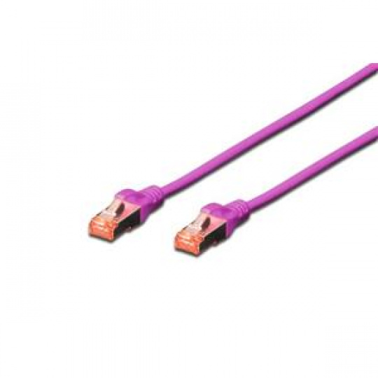 Digitus CAT 6 S-FTP patch cable, Cu, LSZH AWG 27/7, length 2 m, color violet