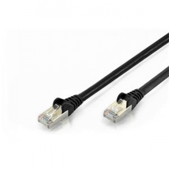 Ednet Patch kabel, CAT6, RJ45 samec/samec, 1,0 m, S-FTP, AWG 27/7, LSZH, černý