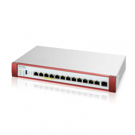 Zyxel USG FLEX 500H Series, 2*2.5G, 2*2.5G( PoE+) & 8 Gigabit user-definable ports, 1*USB with 1 YR Gold Security Pack