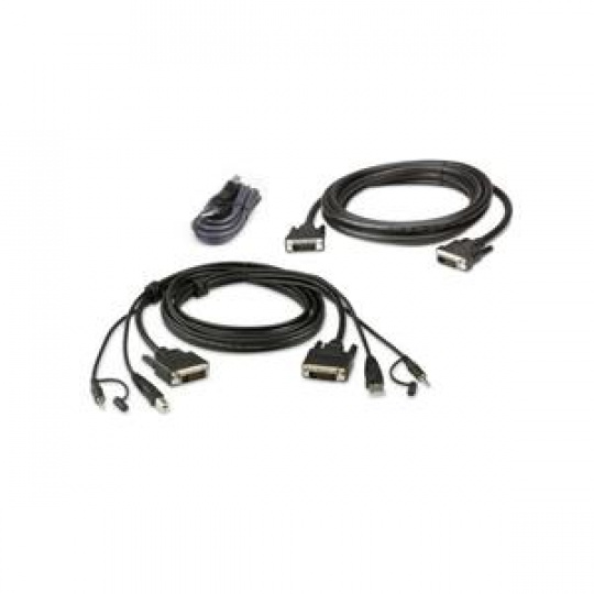 ATEN 3M USB DVI-D Dual Link Dual Display Secure KVM Cable Kit