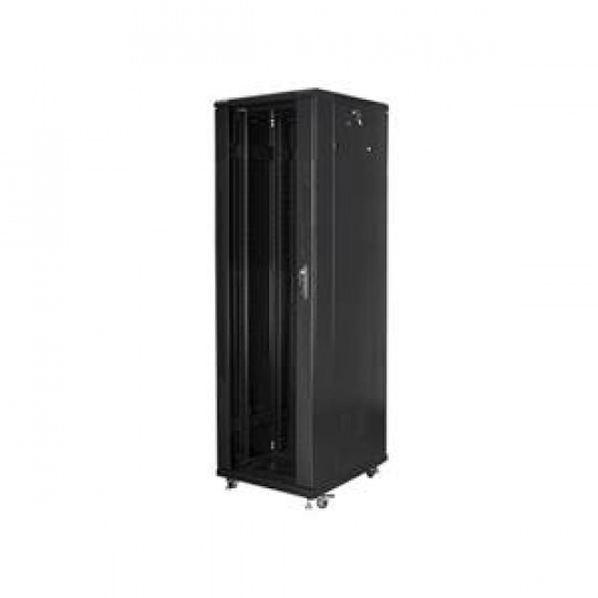 LANBERG Volně stojící skříň 19" 42U/600x800 (v rozloženém stavu) černá (RAL9004)