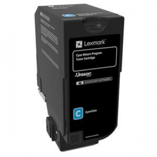 Lexmark CX725 Cyan High Yield Return Programme Toner Cartridge - 16 000 stran