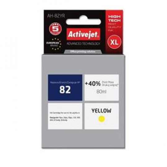 ActiveJet inkoust HP 4913 Yellow ref. no82, 80 ml