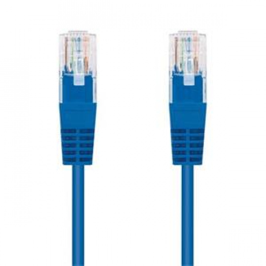 C-TECH Kabel patchcord Cat5e, UTP, modrý, 0,25m