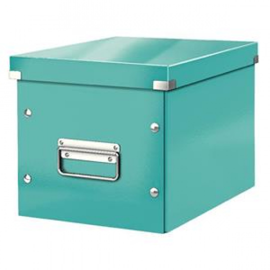 LEITZ Čtvercová krabice  Click&Store, velikost M (A5), ledově modrá