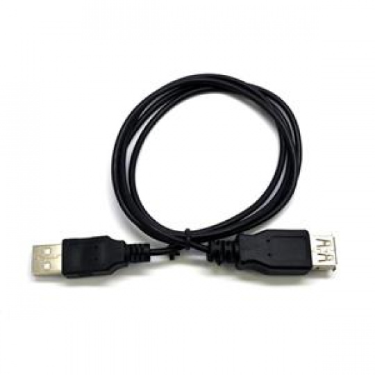 C-TECH Kabel USB A-A 3m 2.0 prodlužovací, černý