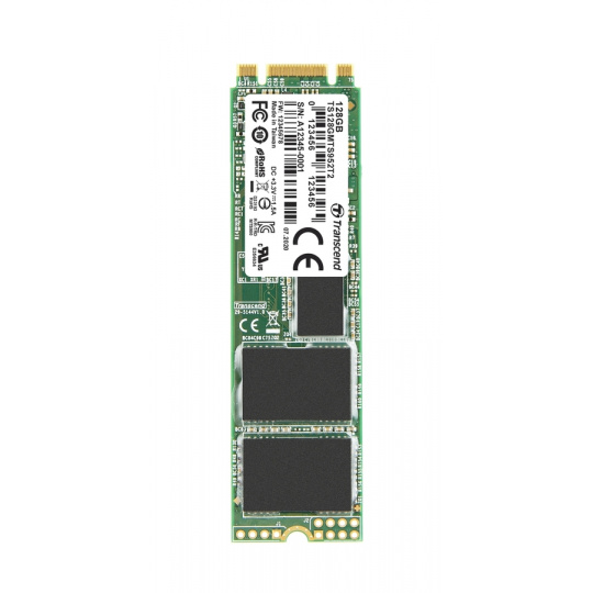 TRANSCEND MTS952T2 128GB Industrial 3K P/E SSD disk M.2, 2280 SATA III 6Gb/s (3D TLC), 560MB/s R, 520MB/s W