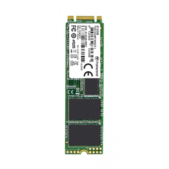 TRANSCEND MTS952T-I 512GB Industrial 3K P/E SSD disk M.2, 2280 SATA III 6Gb/s (3D TLC), 560MB/s R, 520MB/s W