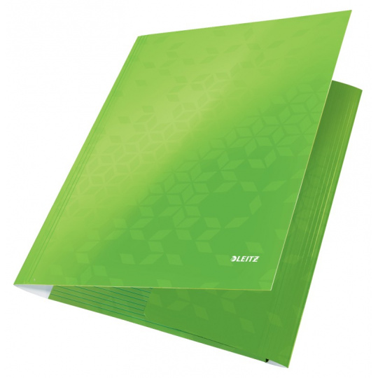 LEITZ Tříchlopňové desky  WOW, A4, zelená
