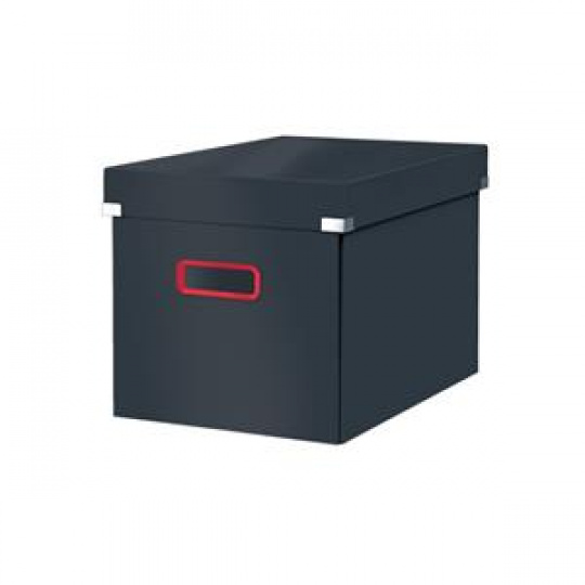 LEITZ Čtvercová krabice  Click&Store COSY, velikost L (A4), sametově šedá