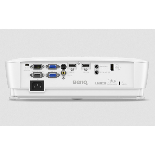 BenQ DLP Projektor MS536 /800x600 SVGA/4000 ANSI lum/1.965÷2.356:1/20000:1/2×HDMI/S-Video/2×VGA/USB/1×2Wrepro