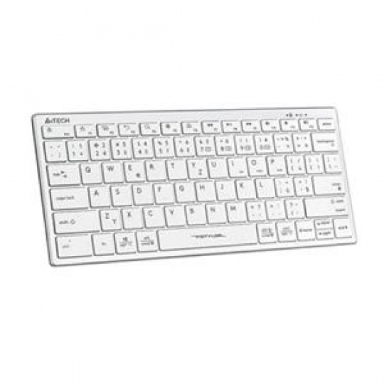 A4tech FBX51C, bezdrátová kancelářská klávesnice,BT/2,4 Ghz USB, CZ, bílá