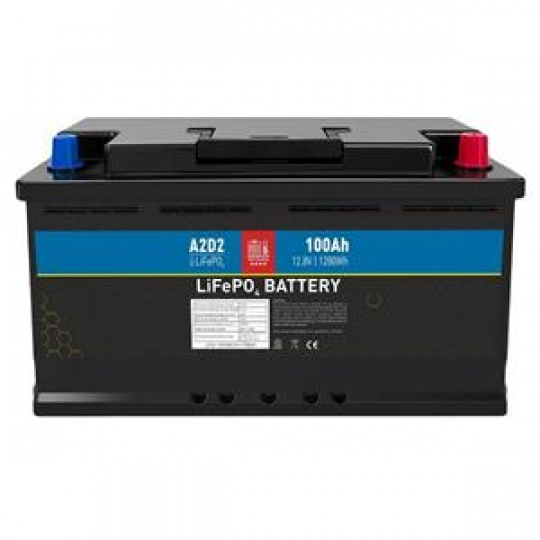 Avacom A2D2 baterie LiFePO4 12,8V 100Ah F15 samozahřívací pouzdro pro autobaterii (Gotion cells)