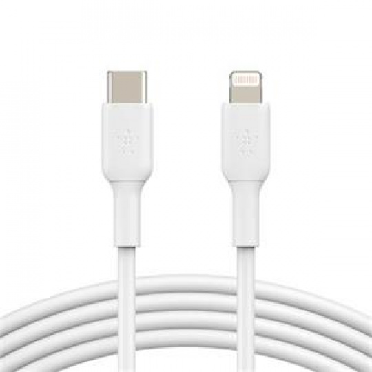 Belkin BOOST CHARGE™ USB-C kabel s lightning konektorem, 2m, bílý