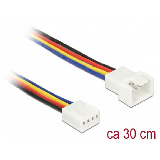 Delock Prodlužovací kabel PWM připojení ventilátoru 4 Pin 30 cm