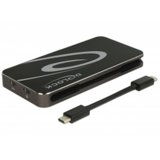 Delock USB Typ-C™ 3.1 Dokovací Stanice HDMI + DP + VGA 1080p, USB Hub a funkce USB PD