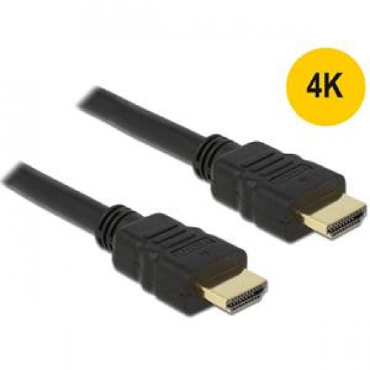 Delock kabel High Speed HDMI s Ethernet – HDMI A samec > HDMI A samec 4K 5 m