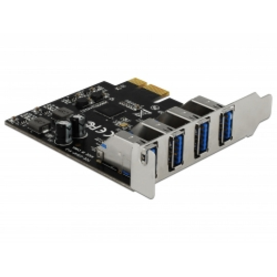 Delock Karta PCI Express USB 3.0 na 4 x externí konektor Typ-A (zásuvka)