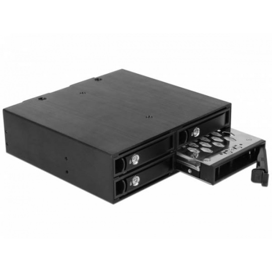 Delock Mobilní rack 5.25” pro 4 x 2.5” SATA / SAS HDD / SSD 12 Gb/s