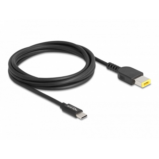 Delock Nabíjecí kabel pro laptop, ze zástrčky rozhraní USB Type-C™ na zástrčku Lenovo 11,0 x 4,5 mm