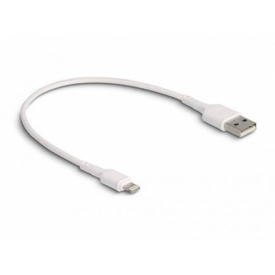 Delock Nabíjecí USB kabel na iPhone™, iPad™, iPod™, bílý, 30 cm