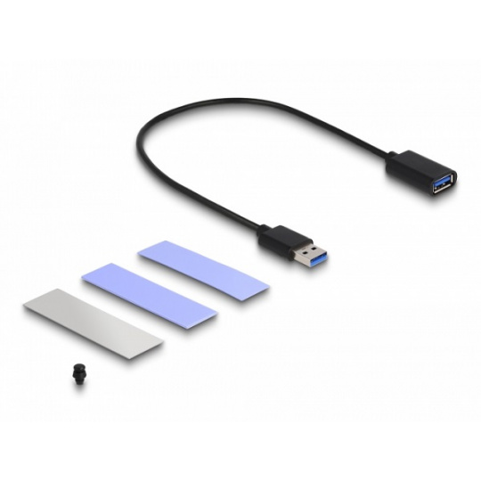 Delock USB 3.2 Gen 2 pouzdro pro PlayStation®5 se slotem M.2 NVMe - beznástrojový