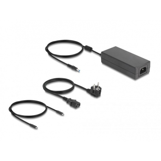 Delock Dokovací stanice pro tři displeje USB Type-C™ s rozhraním DisplayLink® 4K / USB 5 Gbps / LAN / SD / Audio / PD 80