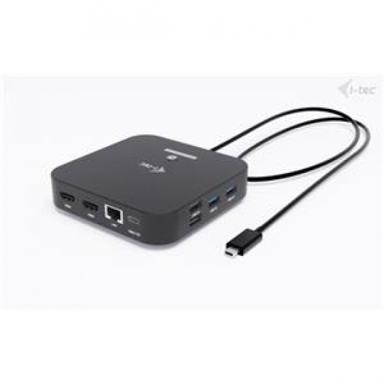 i-tec USB-C Dual HDMI Docking Station, Power Delivery 100W
